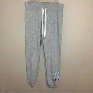 Calvin Klein gray jogger sweat pants tie dye logo women's size small